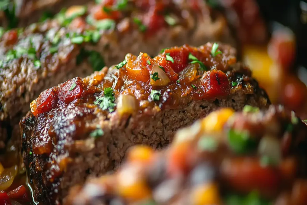 An alternative method for cooking meatloaf without a loaf pan, showcasing a perfectly browned, crispy, and evenly cooked meatloaf on a baking sheet.