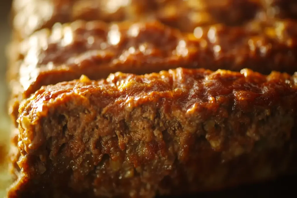 An alternative method for cooking meatloaf without a loaf pan, showcasing a perfectly browned, crispy, and evenly cooked meatloaf on a baking sheet.

