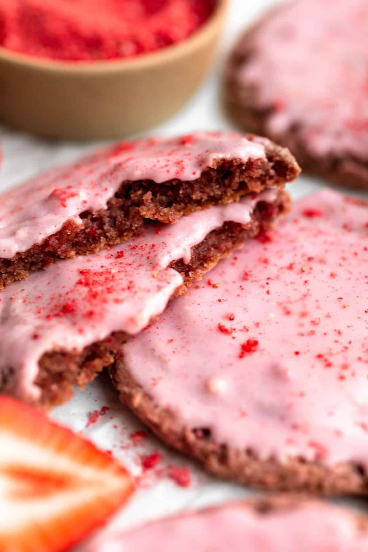 Gluten Free Strawberry Sugar Cookies