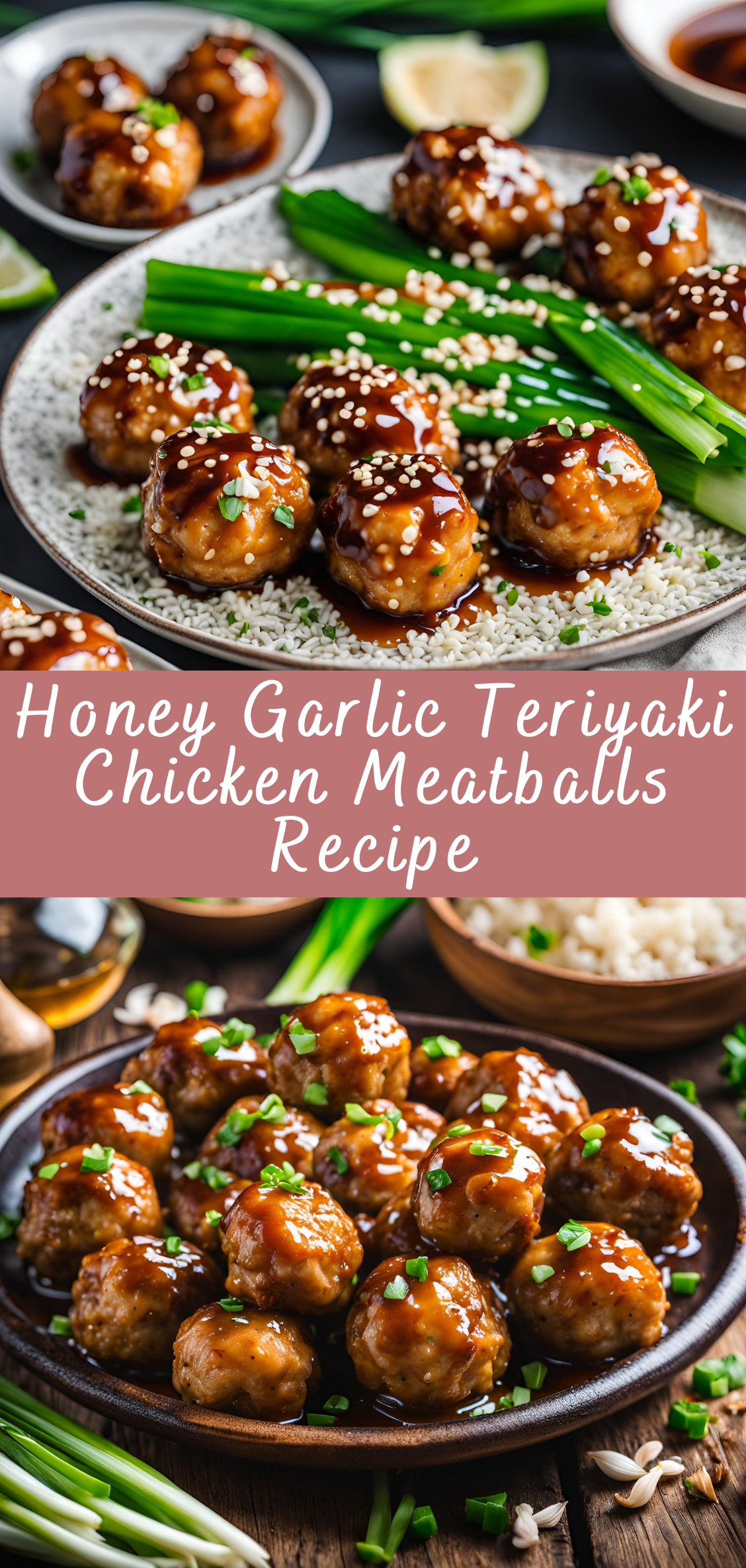 Honey Garlic Teriyaki Chicken Meatballs Recipe