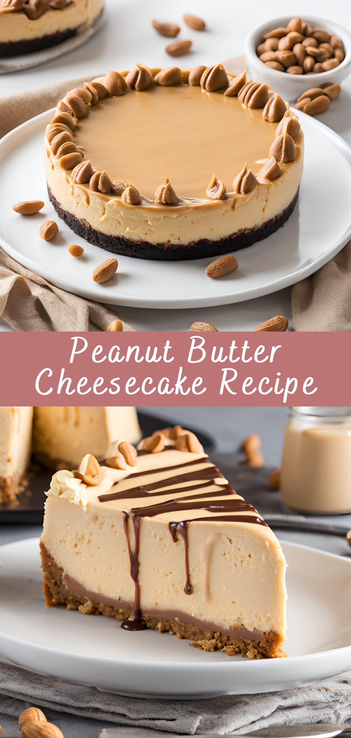 Peanut Butter Cheesecake Recipe | Cheff Recipes