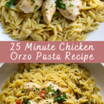 25 Minute Chicken Orzo Pasta Recipe