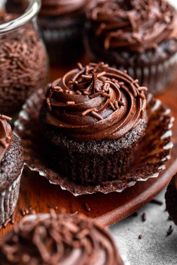 BEST Gluten Free Chocolate Cupcakes