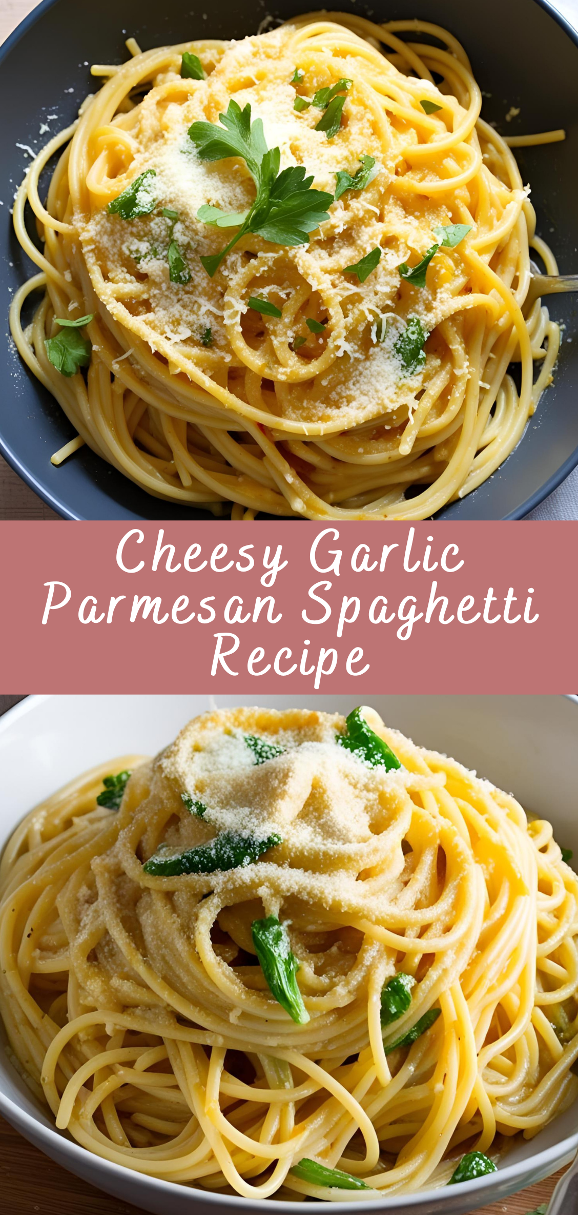 Cheesy Garlic Parmesan Spaghetti Recipe