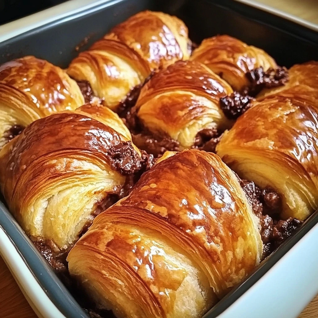 Chocolate Croissant Breakfast Bake