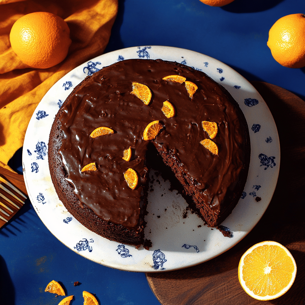 Chocolate-Orange Glaze Cake - Clara quick dinners