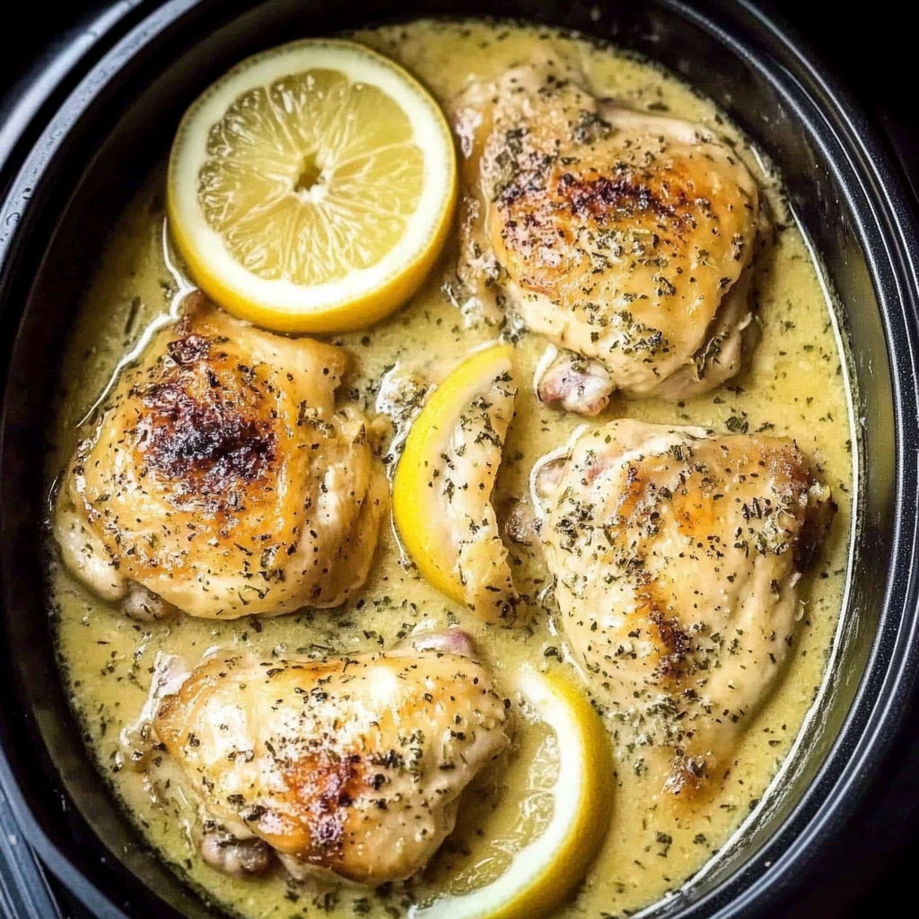 Creamy Lemon Chicken Thighs