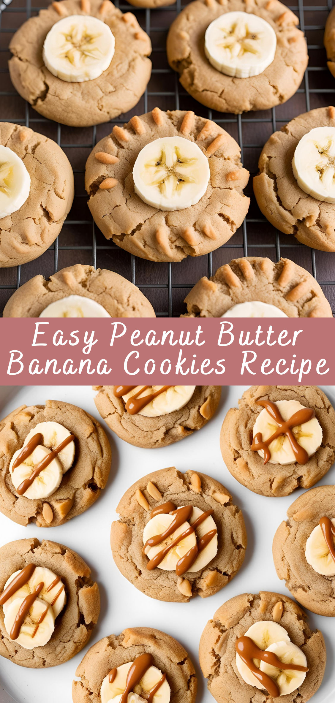 Easy Peanut Butter Banana Cookies Recipe