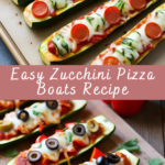 Easy Zucchini Pizza Boats Recipe