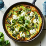 Frittata with Asparagus, Leek & Ricotta