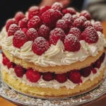 Heavenly White Chocolate Raspberry Cake