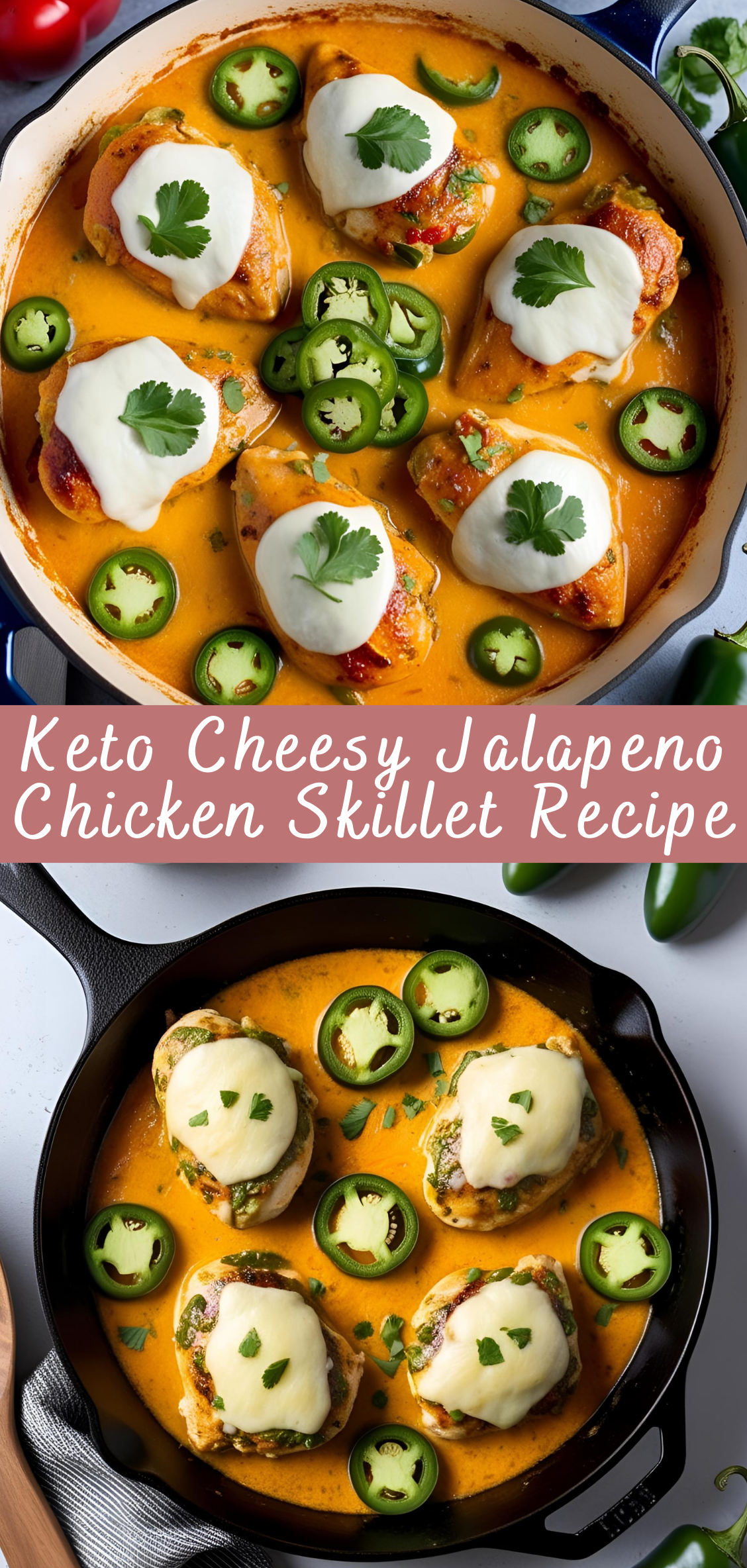 Keto Cheesy Jalapeno Chicken Skillet Recipe