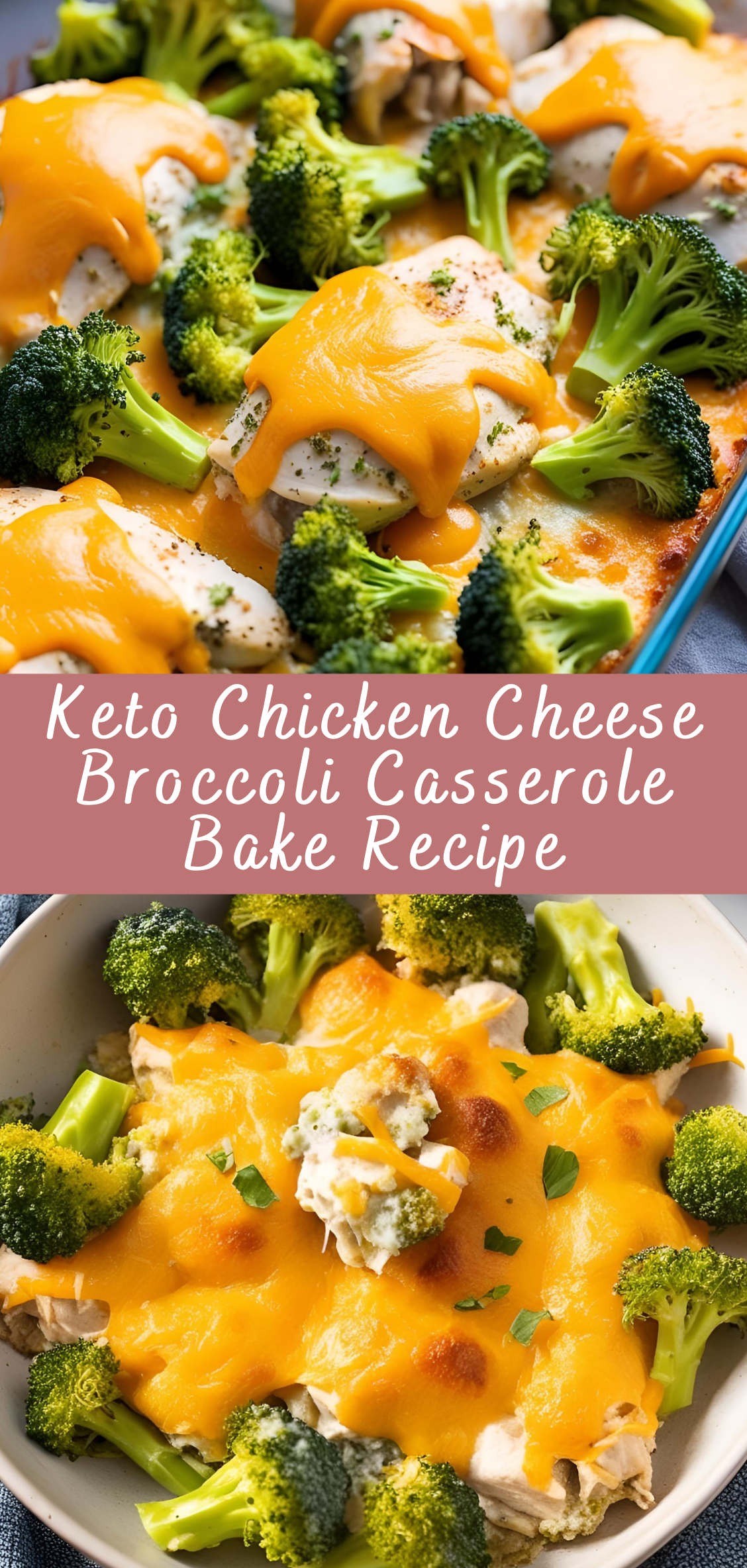 Keto Chicken Cheese Broccoli Casserole Bake Recipe