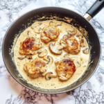 Keto Chicken Thighs with Creamy Mushroom Sauce