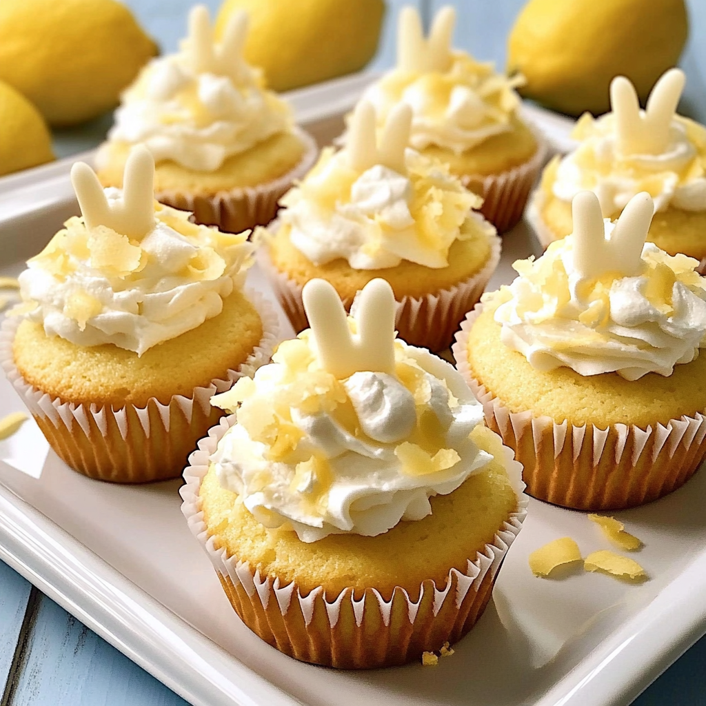 Lemon Bunny Cupcakes