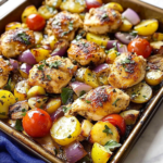 Mediterranean Chicken Sheet Pan Dinner