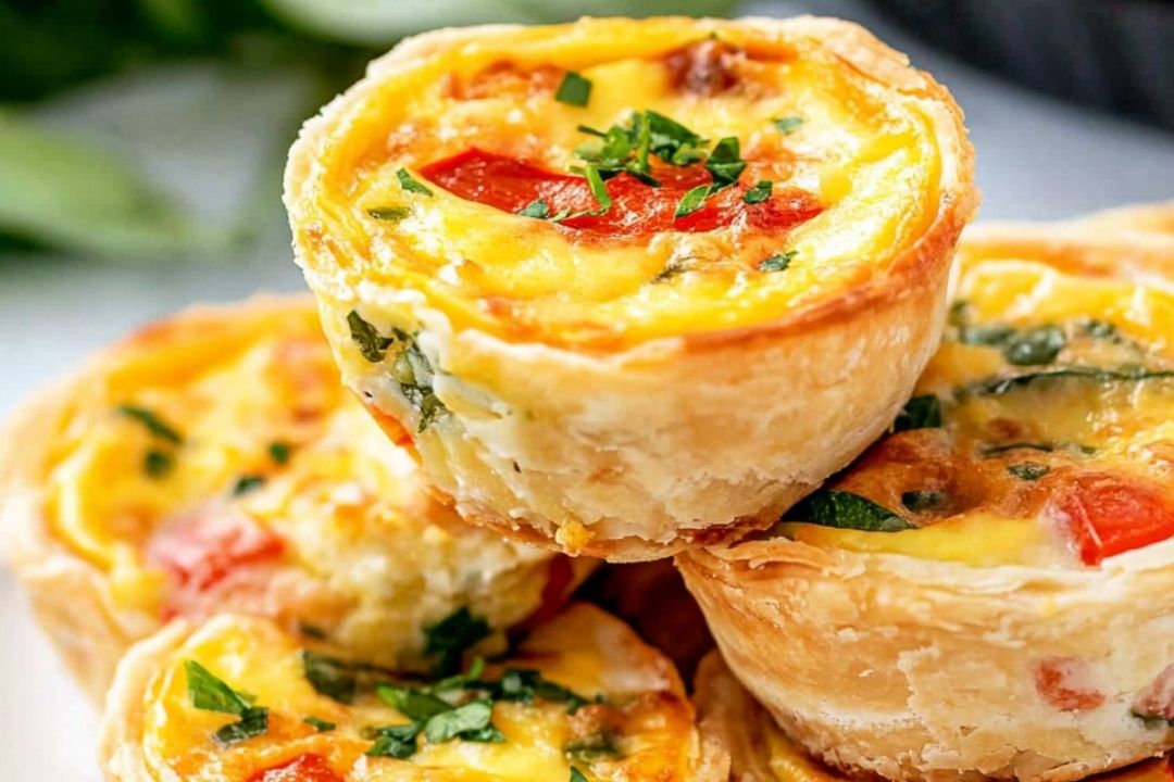 Mini Quiche: Perfect Blend of Eggs, Cheese, and Fresh Veggies