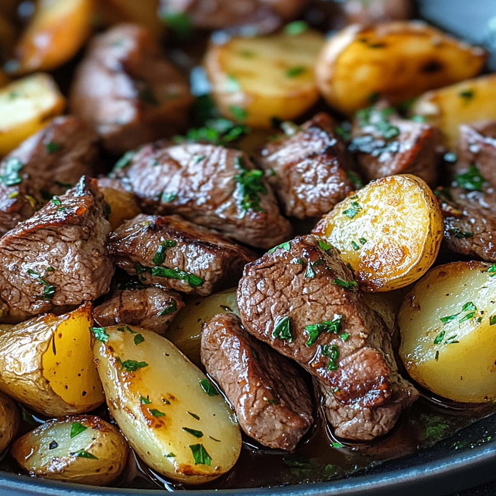 Steak Bites and Potatoes