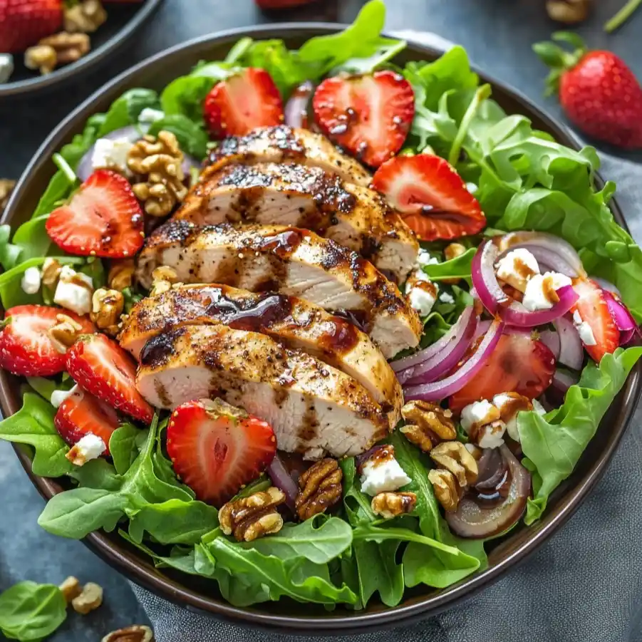 Strawberry Balsamic Chicken Salad - Better Homebase