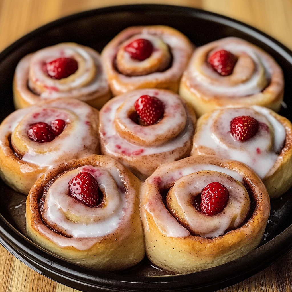 Strawberry Cinnamon Rolls