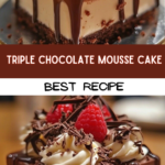 Triple Chocolate Mousse Cake